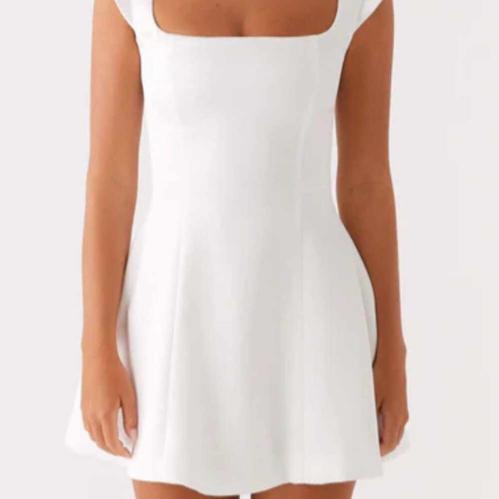 Peppermayo BRAND NEW Maryjane mini dress (white) Size 4 Small